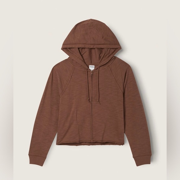 Victoria’s Secret PINK Summer Lounge Cotton Zip-Up Hoodie Size XXL - Picture 4 of 12